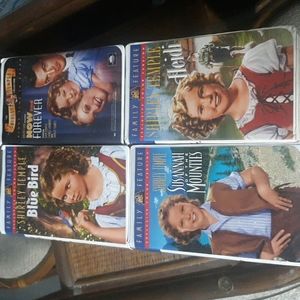 Lit of 4 Shirley Temple VHS Tapes (SKU H 2)